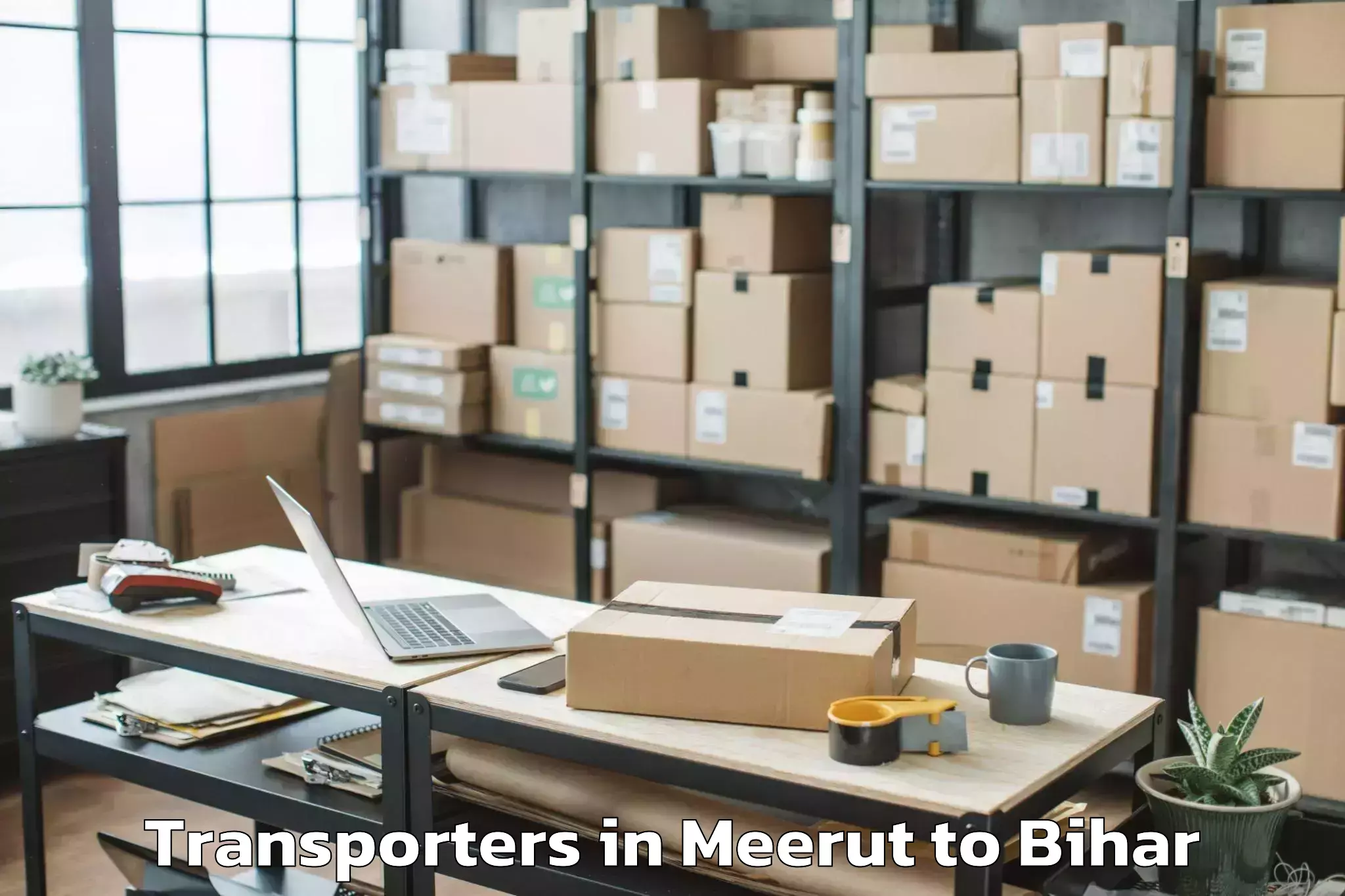 Easy Meerut to Simri Transporters Booking